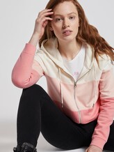 Sweatjacke mit Blockstreifen - Frauen - rose creme colorblock Sweatjacke mit Blockstreifen - Frauen - rose creme colorblock - 5 - TOM TAILOR Denim