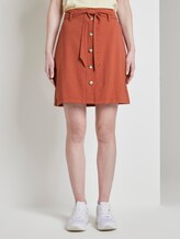 Cargo Rock mit Gürtel - Frauen - fox orange Cargo Rock mit Gürtel - Frauen - fox orange - 1 - TOM TAILOR Denim