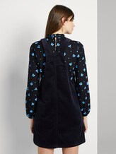 Mini Latzkleid aus Cord - Frauen - dark navy Mini Latzkleid aus Cord - Frauen - dark navy - 2 - TOM TAILOR Denim