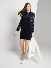 Mini Latzkleid aus Cord - Frauen - dark navy Mini Latzkleid aus Cord - Frauen - dark navy - 3 - TOM TAILOR Denim