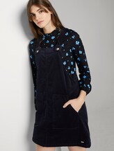 Mini Latzkleid aus Cord - Frauen - dark navy Mini Latzkleid aus Cord - Frauen - dark navy - 5 - TOM TAILOR Denim