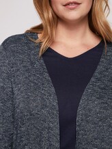 Printed cardigan with waterfall details - Women - real navy blue melange Printed cardigan with waterfall details - Women - real navy blue melange - 9 - My True Me