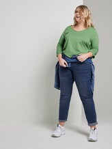 Gemustertes Langarmshirt mit Ärmeldetail - Frauen - green dot print Gemustertes Langarmshirt mit Ärmeldetail - Frauen - green dot print - 3 - My True Me