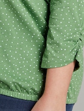 Gemustertes Langarmshirt mit Ärmeldetail - Frauen - green dot print Gemustertes Langarmshirt mit Ärmeldetail - Frauen - green dot print - 9 - My True Me