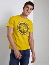 T-Shirt mit Schrift-Print - Männer - Californian Yellow T-Shirt mit Schrift-Print - Männer - Californian Yellow - 5 - TOM TAILOR