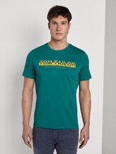 T-Shirt mit Schrift-Print - Männer - ever green T-Shirt mit Schrift-Print - Männer - ever green - 1 - TOM TAILOR