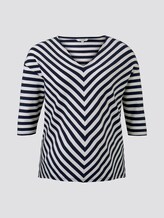 Lockeres Shirt mit Streifenmuster - Frauen - navy stripe Lockeres Shirt mit Streifenmuster - Frauen - navy stripe - 7 - My True Me