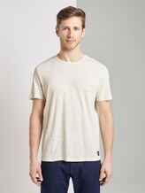 Gestreiftes T-Shirt - Männer - yellow fine inject stripe Gestreiftes T-Shirt - Männer - yellow fine inject stripe - 1 - TOM TAILOR