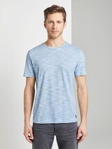 Gestreepte T-Shirt - Männer - teal fine inject stripe Gestreepte T-Shirt - Männer - teal fine inject stripe - 1 - TOM TAILOR