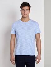 Gestreiftes T-Shirt - Männer - blue fine inject stripe Gestreiftes T-Shirt - Männer - blue fine inject stripe - 1 - TOM TAILOR