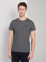 T-Shirt mit Waffel-Struktur - Männer - navy waffle stripe T-Shirt mit Waffel-Struktur - Männer - navy waffle stripe - 1 - TOM TAILOR