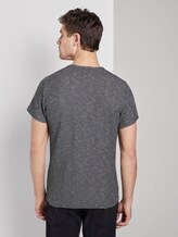 T-Shirt mit Waffel-Struktur - Männer - navy waffle stripe T-Shirt mit Waffel-Struktur - Männer - navy waffle stripe - 2 - TOM TAILOR