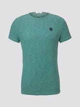 Waffle T-Shirt - Männer - teal waffle stripe Waffle T-Shirt - Männer - teal waffle stripe - 7 - TOM TAILOR