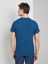 T-Shirt mit Waffel-Struktur - Männer - blue navy waffle stripe T-Shirt mit Waffel-Struktur - Männer - blue navy waffle stripe - 2 - TOM TAILOR