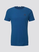 T-Shirt mit Waffel-Struktur - Männer - blue navy waffle stripe T-Shirt mit Waffel-Struktur - Männer - blue navy waffle stripe - 7 - TOM TAILOR