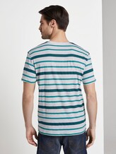 Gestreiftes T-Shirt - Männer - teal printed stripe Gestreiftes T-Shirt - Männer - teal printed stripe - 2 - TOM TAILOR