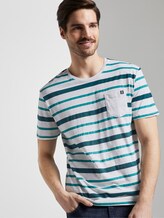 Gestreiftes T-Shirt - Männer - teal printed stripe Gestreiftes T-Shirt - Männer - teal printed stripe - 5 - TOM TAILOR