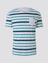 Gestreiftes T-Shirt - Männer - teal printed stripe Gestreiftes T-Shirt - Männer - teal printed stripe - 7 - TOM TAILOR