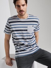Gestreiftes T-Shirt - Männer - navy printed stripe Gestreiftes T-Shirt - Männer - navy printed stripe - 5 - TOM TAILOR