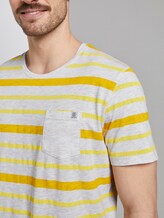 Gestreepte T-Shirt - Mannen - yellow printed stripe Gestreepte T-Shirt - Mannen - yellow printed stripe - 9 - TOM TAILOR