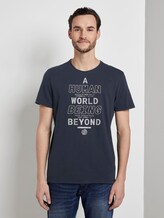 T-shirt in a washed look - Men - Sky Captain Blue T-shirt in a washed look - Men - Sky Captain Blue - 1 - TOM TAILOR