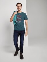 Wave T-Shirt - Männer - deep pond green Wave T-Shirt - Männer - deep pond green - 3 - TOM TAILOR