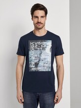 T-Shirt mit Foto-Print - Männer - Sky Captain Blue T-Shirt mit Foto-Print - Männer - Sky Captain Blue - 1 - TOM TAILOR
