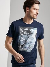 T-Shirt mit Foto-Print - Männer - Sky Captain Blue T-Shirt mit Foto-Print - Männer - Sky Captain Blue - 5 - TOM TAILOR