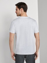 T-shirt with a photo print - Men - Blanc De Blanc White Melange T-shirt with a photo print - Men - Blanc De Blanc White Melange - 2 - TOM TAILOR