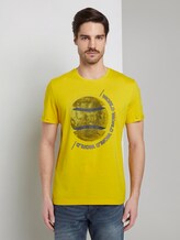 T-Shirt mit Foto-Print - Männer - Californian Yellow T-Shirt mit Foto-Print - Männer - Californian Yellow - 1 - TOM TAILOR