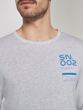 Langarmshirt mit Schrift-Print - Männer - Blanc De Blanc White Melange Langarmshirt mit Schrift-Print - Männer - Blanc De Blanc White Melange - 9 - TOM TAILOR