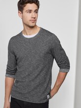 Langarmshirt mit Underlayer - Männer - navy waffle stripe Langarmshirt mit Underlayer - Männer - navy waffle stripe - 5 - TOM TAILOR