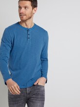 Longsleeve in gewassen look - Männer - victory blue Longsleeve in gewassen look - Männer - victory blue - 5 - TOM TAILOR