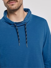 Long-sleeved top with a tubular collar - Men - victory blue Long-sleeved top with a tubular collar - Men - victory blue - 9 - TOM TAILOR