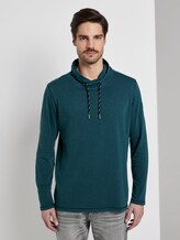 Langarmshirt mit Schlauchkragen - Männer - deep pond green Langarmshirt mit Schlauchkragen - Männer - deep pond green - 1 - TOM TAILOR