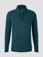 Langarmshirt mit Schlauchkragen - Männer - deep pond green Langarmshirt mit Schlauchkragen - Männer - deep pond green - 7 - TOM TAILOR