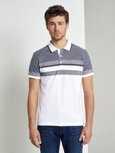 Gestreiftes Poloshirt - Männer - White Gestreiftes Poloshirt - Männer - White - 1 - TOM TAILOR