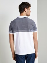 Gestreiftes Poloshirt - Männer - White Gestreiftes Poloshirt - Männer - White - 2 - TOM TAILOR