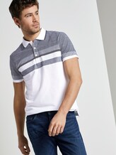 Gestreiftes Poloshirt - Männer - White Gestreiftes Poloshirt - Männer - White - 5 - TOM TAILOR