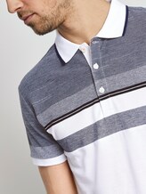 Gestreiftes Poloshirt - Männer - White Gestreiftes Poloshirt - Männer - White - 9 - TOM TAILOR