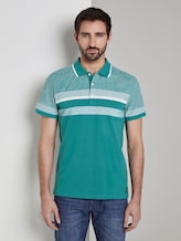 Gestreiftes Poloshirt - Männer - ever green Gestreiftes Poloshirt - Männer - ever green - 1 - TOM TAILOR