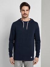Hoodie in Washed-Look - Männer - Sky Captain Blue Hoodie in Washed-Look - Männer - Sky Captain Blue - 1 - TOM TAILOR