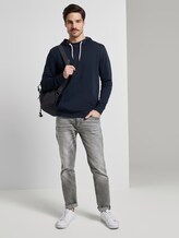 Hoodie in Washed-Look - Männer - Sky Captain Blue Hoodie in Washed-Look - Männer - Sky Captain Blue - 3 - TOM TAILOR