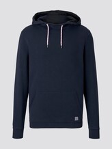 Hoodie in Washed-Look - Männer - Sky Captain Blue Hoodie in Washed-Look - Männer - Sky Captain Blue - 7 - TOM TAILOR