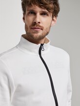 Sweatjacke mit Stehkragen - Männer - Off White Sweatjacke mit Stehkragen - Männer - Off White - 10 - TOM TAILOR