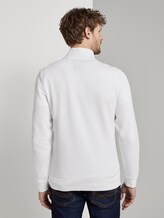 Sweatjacke mit Stehkragen - Männer - Off White Sweatjacke mit Stehkragen - Männer - Off White - 2 - TOM TAILOR