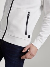 Sweatjacke mit Stehkragen - Männer - Off White Sweatjacke mit Stehkragen - Männer - Off White - 9 - TOM TAILOR
