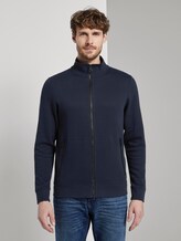 Sweatjacke mit Stehkragen - Männer - Sky Captain Blue Sweatjacke mit Stehkragen - Männer - Sky Captain Blue - 1 - TOM TAILOR