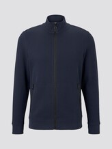Sweatjacke mit Stehkragen - Männer - Sky Captain Blue Sweatjacke mit Stehkragen - Männer - Sky Captain Blue - 7 - TOM TAILOR