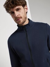 Sweatjacke mit Stehkragen - Männer - Sky Captain Blue Sweatjacke mit Stehkragen - Männer - Sky Captain Blue - 9 - TOM TAILOR